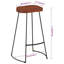 Tabouret en bois massif 30,7 po