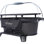 Cast Iron Grill - Compact Portable For Barbecues And Hunting Heat Retaining, Enameled, With Removable Grates Temperature Control Vent Picnics Scratch- Enamel Surface, Built-In Handles