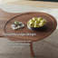 Table basse 53,35 "en forme de nuage Table basse moderne en bois massif Grande table basse en bois de noyer massif pour salon