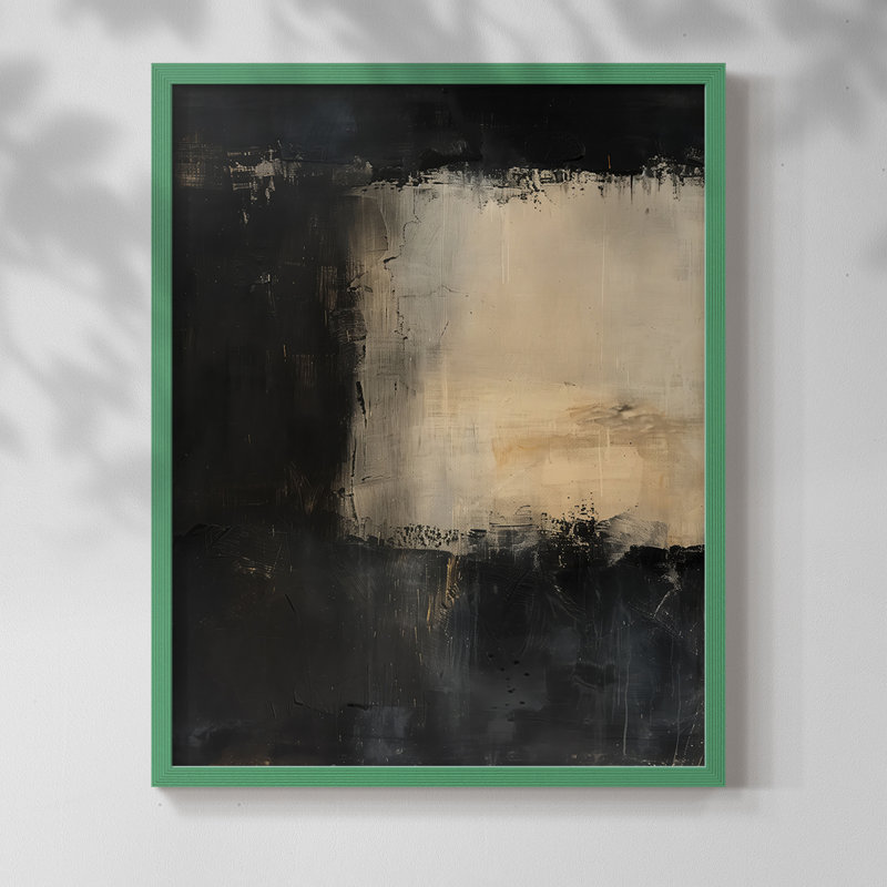 ABSTRACT Series CCCC-III - Reproduction encadrée de qualité supérieure - prête à être accrochée - aucun clou requis