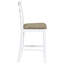 Ensemble de salle à manger 5 pièces à hauteur de comptoir en bois d'hévéa multifonctionnel avec chaises rembourrées et compartiment à vin intégré à 9 bars, ensemble de salle à manger, ensemble de table à manger-1805222189-1805222187