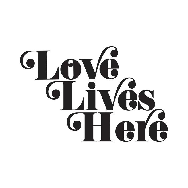 Love Lives Here by Honeymoon Hotel - Wrapped Canvas Gallery-Wrapped Canvas Giclée, 20.32 cm H x 30.48 cm W