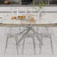 Ensemble de table et de chaises Ensemble de table de salle à manger en verre trempé luxueux-1913363180