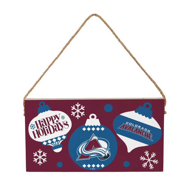 Plaque murale en bois Colorado 6 x 11 Colorado Avalanche