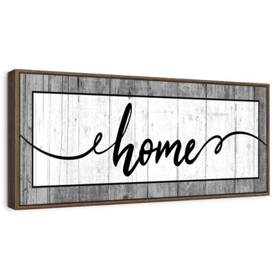 Plaque murale typographique en bois