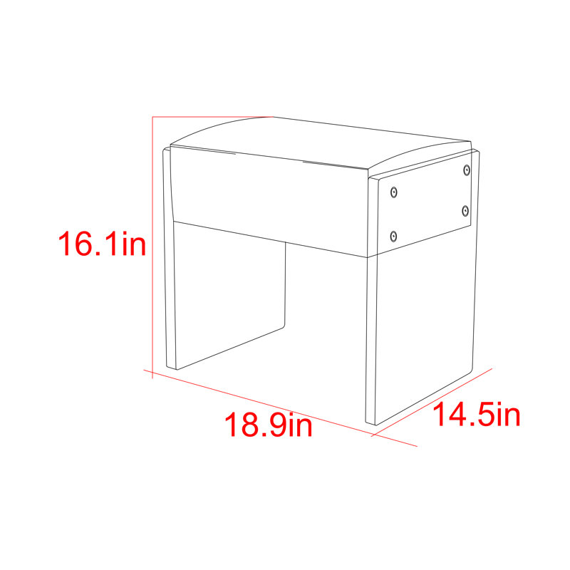 Tribecca Acrylic Base Accent Stool, White