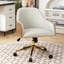 Chaise de bureau rembourrée en cuir véritable-1121318806