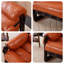 Fauteuil rétro en cuir ciré à l'huile - Confort de type nuage avec mortaise et menuiserie Tenon-1072258242