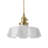 1-Light White Jade Glass Adjustable Flower shaped Pendant