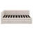 Full Size L-Shaped Upholstered Daybed With Twin Size Pop Up Trundle And USB Ports For Living Room Bedroom-1867997940