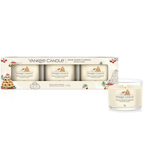 Yankee Candle - 3 Packed Filled Votives - Spun Sugar Flurries