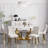Hoppus 6 - Person Pedestal Dining Set-2107045108-2107045113