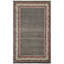 Hand Knotted Wool Oriental Area Rug in Black/Cream/Red