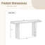 Console en placage de conception unique avec des formes latérales distinctives, pour le vestibule-257295779