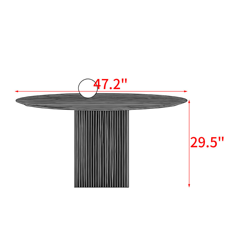 Konstadina, 29.5"H x 47.2"L x 47.2"W