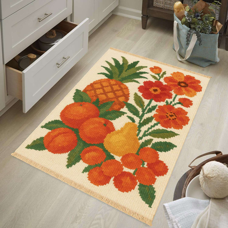 Retro Fruit Kitchen Accent Rug