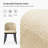 Kanalu Modern Dining Chair Set with Solid Wood Legs-1109626417-1109626422