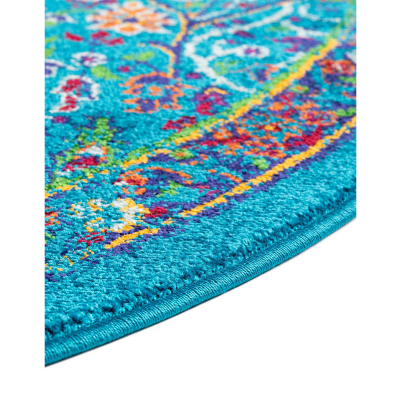 Floral Indoor Rug, Oval 7'10" x 10'