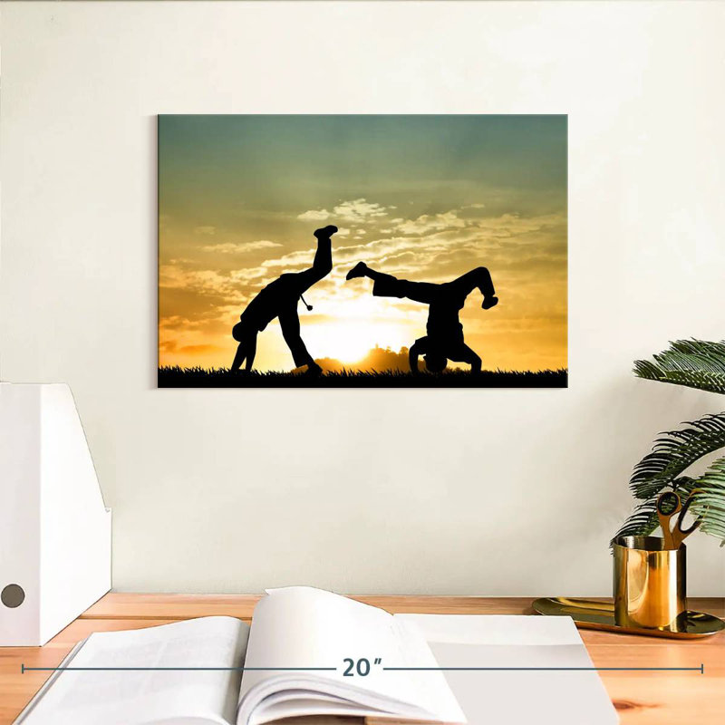 Capoeira At Dusk, 8" H x 12" W