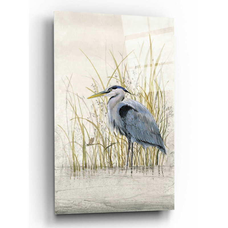 Art mural épique «Heron Sanctuary II» par Tim O'Toole, H 16 po x l 12 po x P 0,13 po