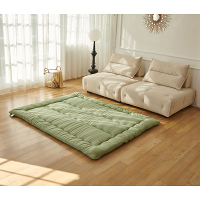 Matelas de plancher japonais pour lit futon double avec matelas Tatami pliable et portable