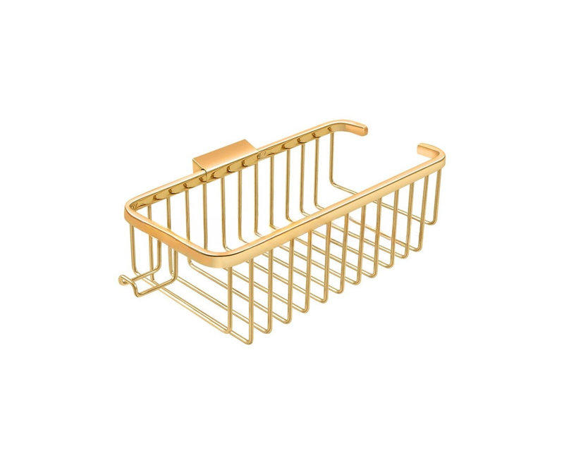 Shower Basket, PVD Polished Brass