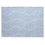 Tapis extérieur lavable antidérapant bleu et ivoire 2 pi x 3 pi