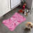 Pink Whorls - 1 Piece Bone Shape Feeding Mat