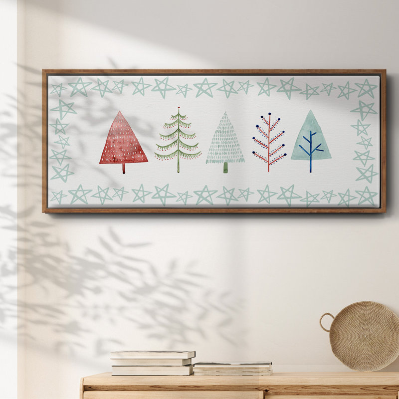 Christmas Tree Whimsy Collection C-, toile encadrée
