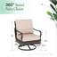 Chaises longues pivotantes avec coussins Argyri