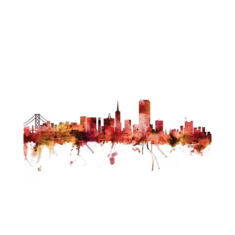 San Francisco, California Skyline by Michael Tompsett - Wrapped Canvas Gallery-Wrapped Canvas Giclée