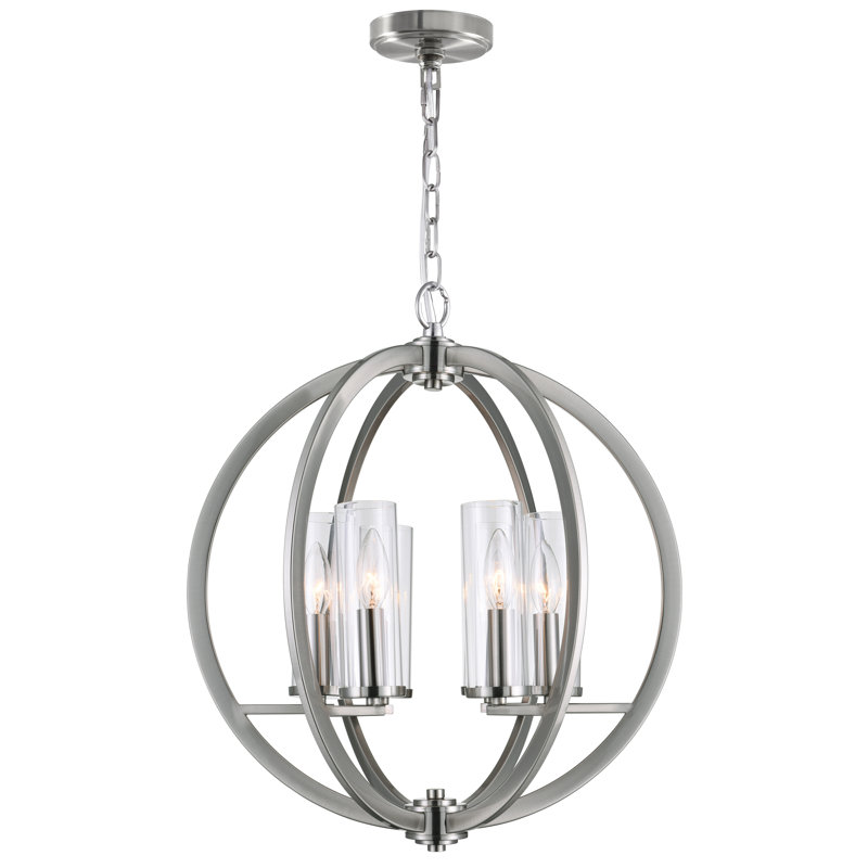 Lustre en forme de globe à 6 lumières Slagle