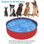 Piscine pliable pour chien - PVC épais, fond antidérapant, refroidissement estival-123667657