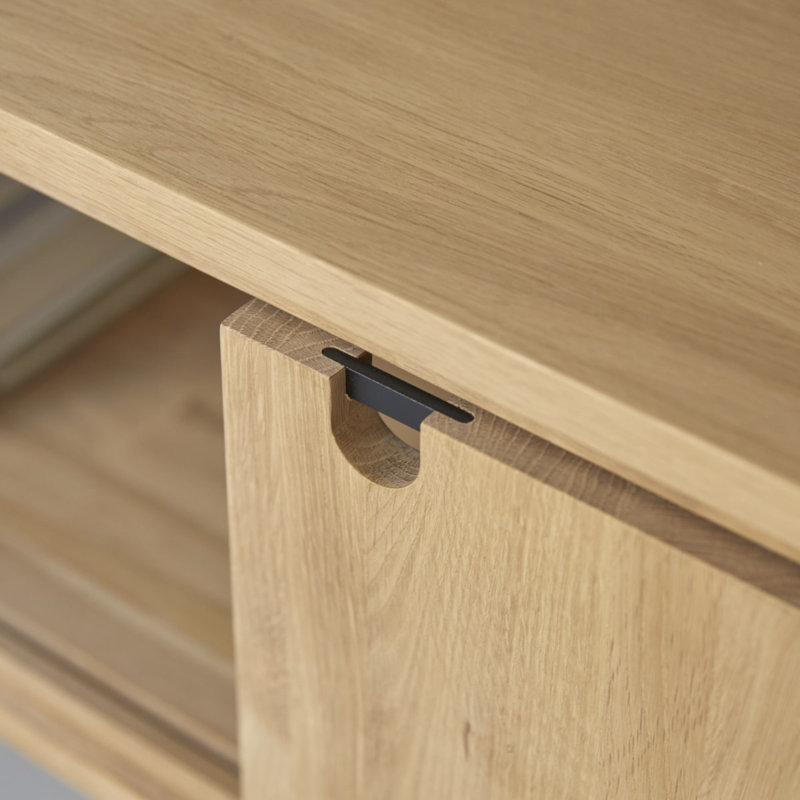 Eva 78.74'' W Solid Wood Sideboard