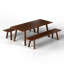 T & B Solid Oak Dining Table-85513787