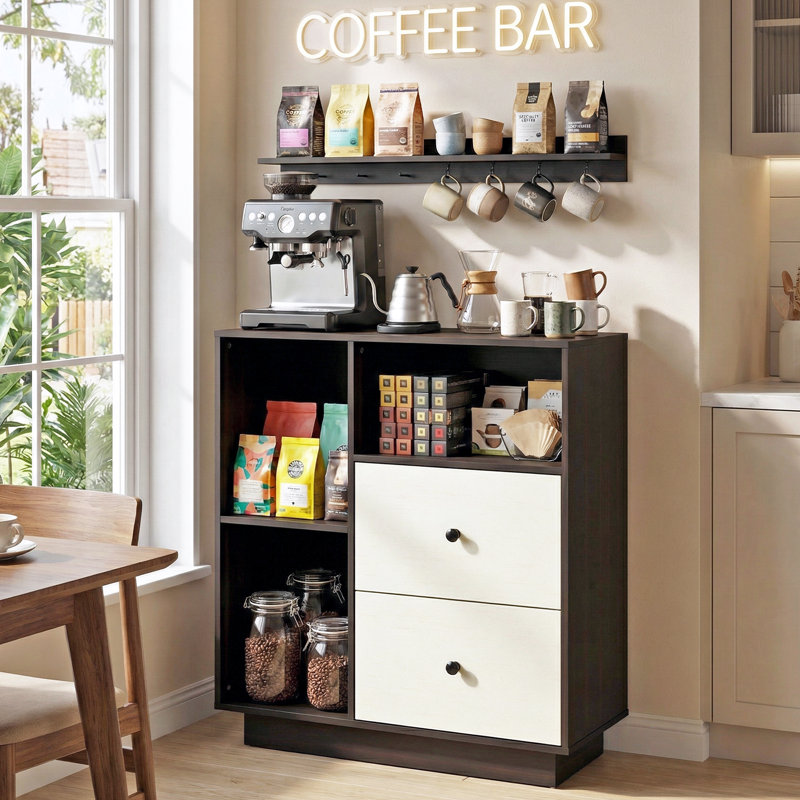 27.5"W Sideboards & Buffets With 2 Drawers For Living Room, Kitchen, Dining Room