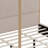 Modern Luxury Metal Canopy Bed With Tall Upholstered Headboard And Four Poster-311734353-320122019