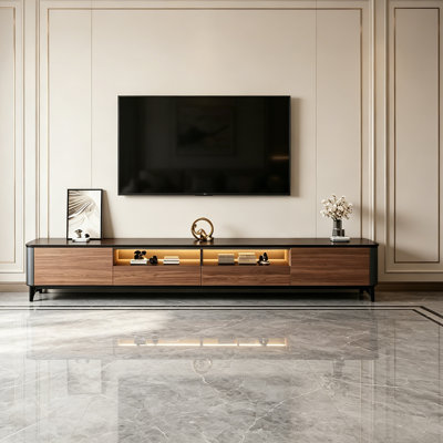 Meuble télé de rangement élégant en bois