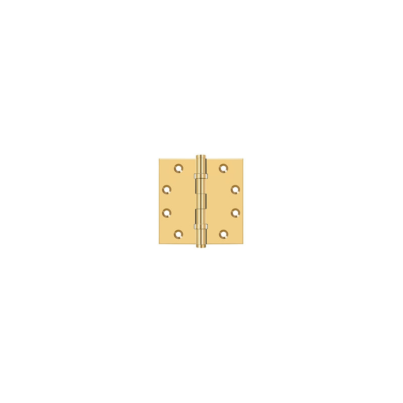 Butt Bearing Hinge, Polished Brass
