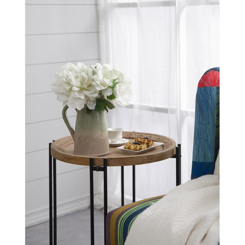 Tige de pivoine House of Hampton®, Blanc, H 14 po x l 8 po x P 5 po