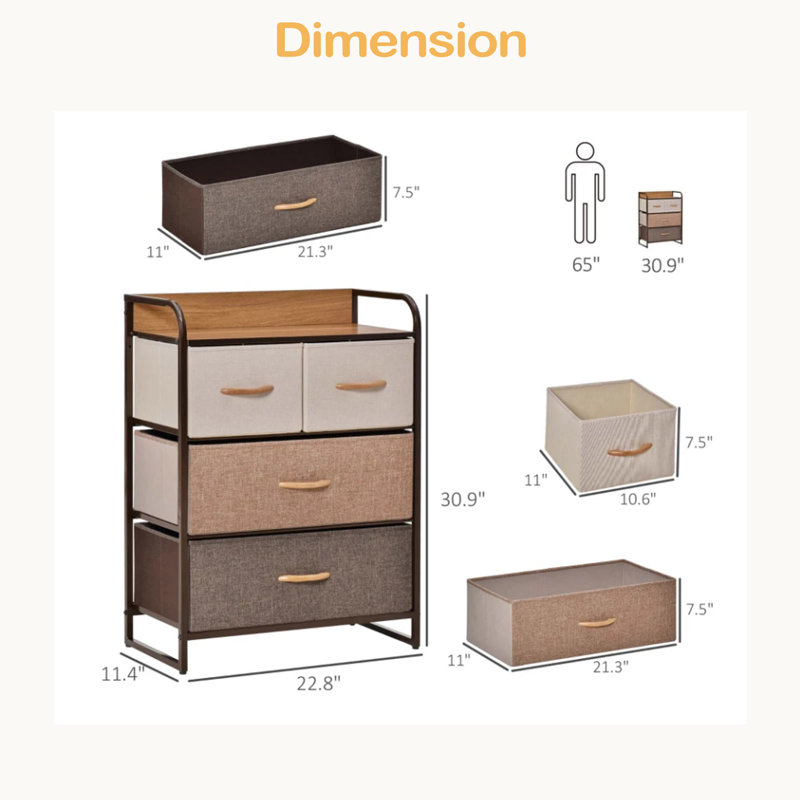 Commode de rangement autoportante, tour de rangement à 3 niveaux, unité de rangement chic