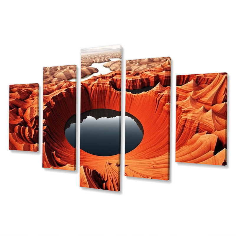 Martynne - Abstract Landscape Canvas Print - 5 Panels