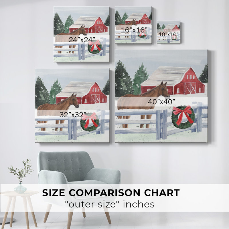 Ferme de Noël I, H 16 po x l 16 po x P 1,5 po