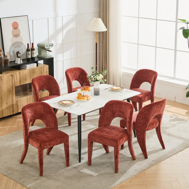 Ensemble de 2 chaises de salle à manger, Rose