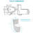 12 - Inch Rough In Bathroom Toilet, White Ceramic, 1.1/1.6 Dual Flush, Siphon Jet Soft Closing Seat, 800G Map, Easy To Maintain Ceramic In, With Pp Seat For Hygienic And Maintenance