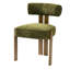 Chaise d'appoint rembourrée avec structure en métal-125421578