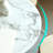 White Round Sintered Stone Dining table