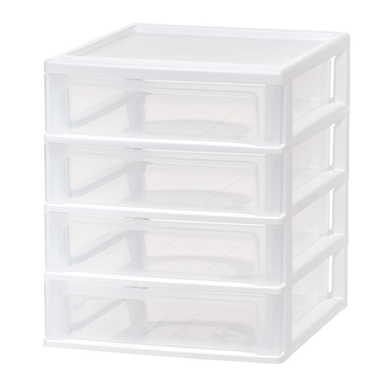 IRIS 4 Drawer Plastic Desktop Organizer