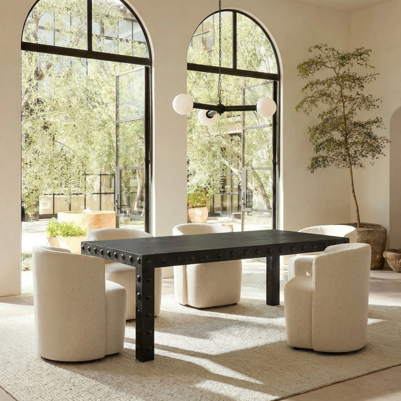 Didier Walnut Wood Dining Table