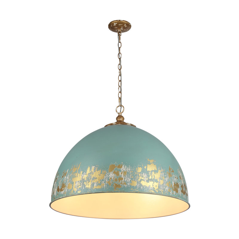 Luminaire suspendu 5 lumières Alison, Bleu